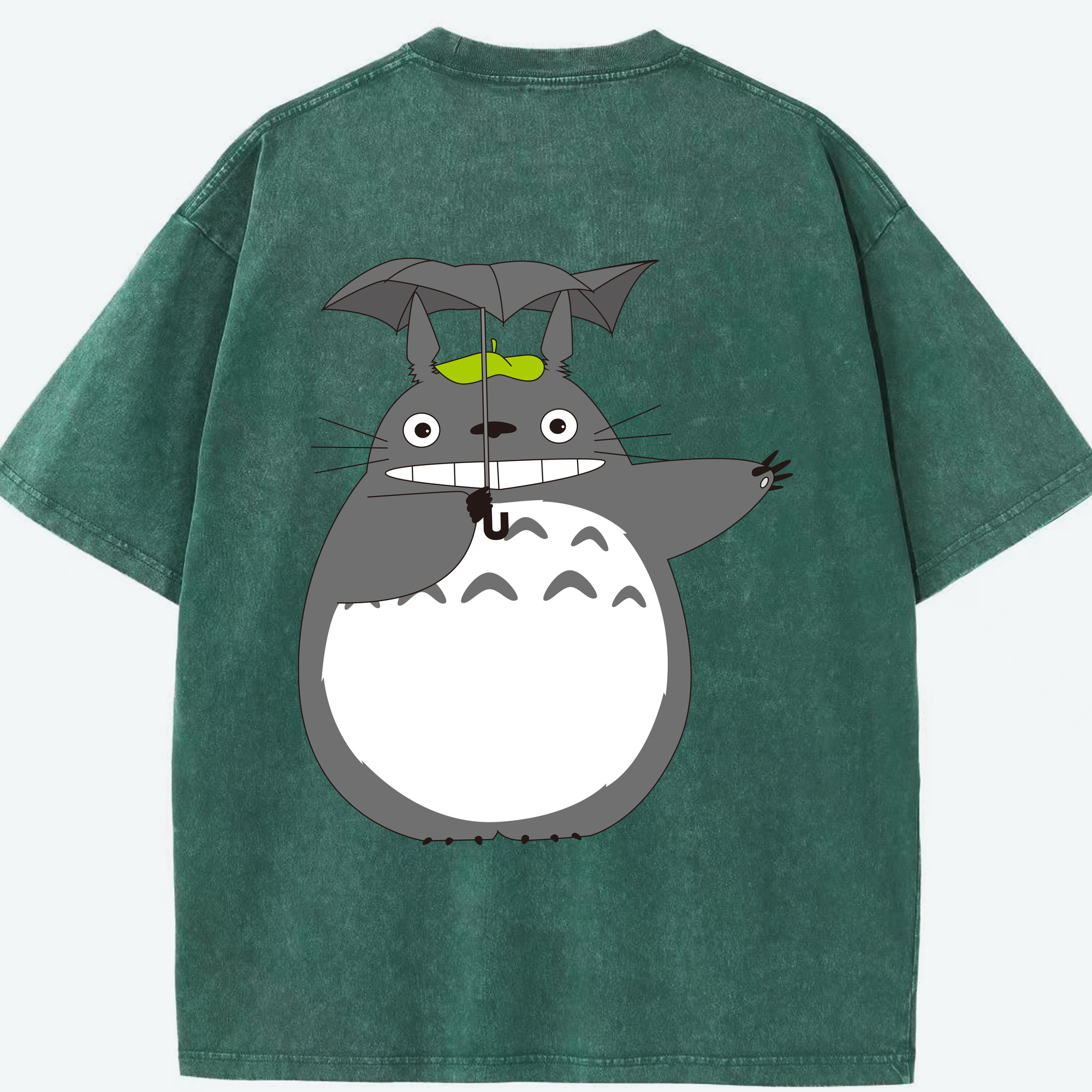 （画像用） となりのトトロ 草壁メイ 草壁サツキ My Neighbor Totoro Satsuki Kusakabe Mei Kusakabe 綿100% ヴィンテージ風 半袖Tシャツ（背面プリント）